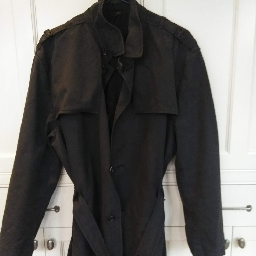 Jill Sander Trench Made in Italy Mens 42R $1400